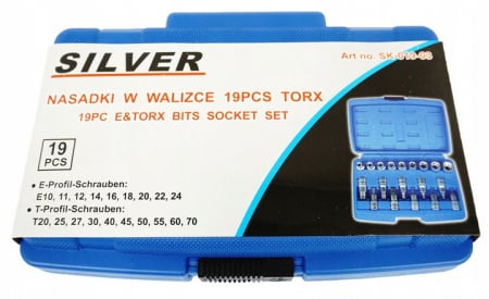 Trusa set chei torx E 19 piese ½ T20-70 E10-20 (SK-019-03) [1]