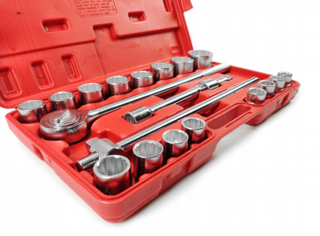 Trusa set chei tubulare 21 piese 3-4 19-50mm marimi mari 12colturi bihexagonale (M58253) [7]
