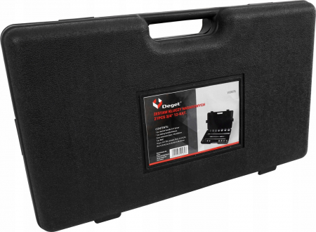 Trusa set chei tubulare 21 piese 3-4 19-50mm marimi mari 12colturi bihexagonale (V39076) [2]