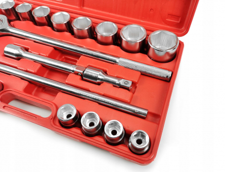 Trusa set chei tubulare 21 piese 3-4 19-50mm marimi mari 6colturi hexagonale (M58252) [3]