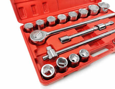 Trusa set chei tubulare 21 piese 3-4 19-50mm marimi mari 6colturi hexagonale (M58252) [4]