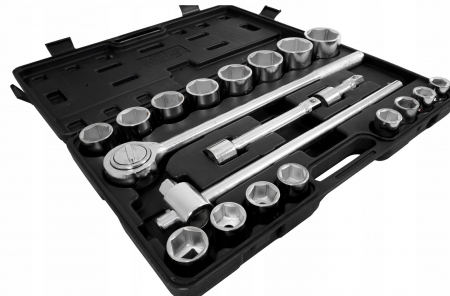 Trusa set chei tubulare 21 piese 3-4 19-50mm marimi mari 6colturi hexagonale (V39075) [6]