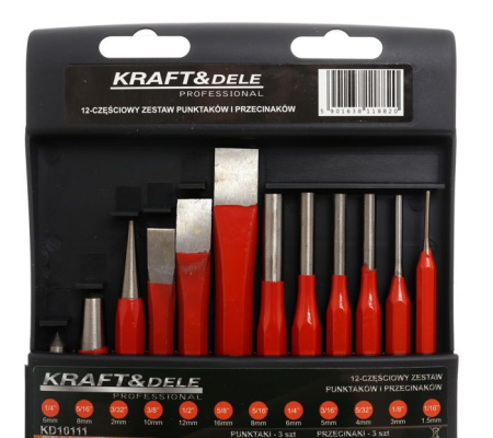 Trusa set dornuri si dalti din otel calit 11 buc (KD10111) [2]