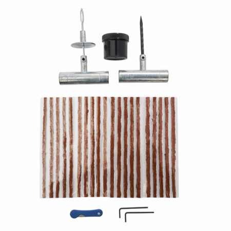 Trusa set kit reparatie pana anvelope cauciuc cu snur 27 piese (KD10444) [4]