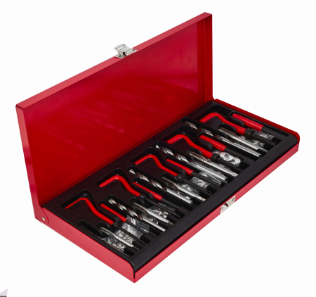 Trusa set reparatie filete stricate deteriorate M5-M12 131 piese cu insertie metalica (KD10590) [2]