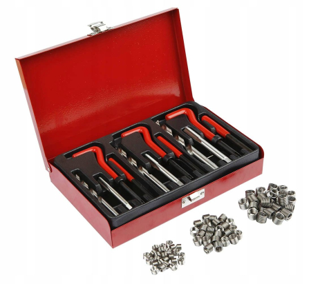 Produse noi (necategorizate) - Trusa set reparatie filete stricate deteriorate M6-M10 88 piese cu insertie metalica (KD10591)