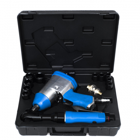 Trusa set scule pneumatice 14 piese aer comprimat pistol clichet + accesorii (TA811) [1]