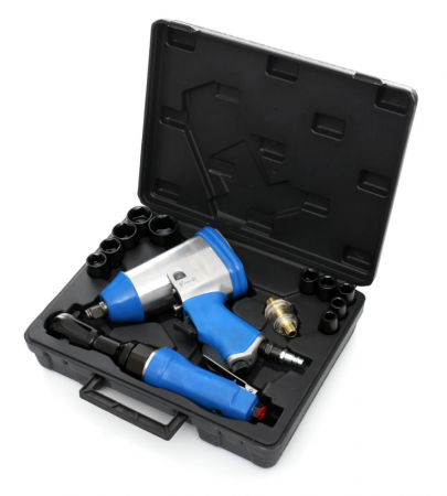 Trusa set scule pneumatice 14 piese aer comprimat pistol clichet + accesorii (TA811) [6]