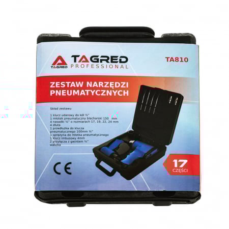 Trusa set scule pneumatice 17 piese aer comprimat pistol ciocan + accesorii (TA810) [1]