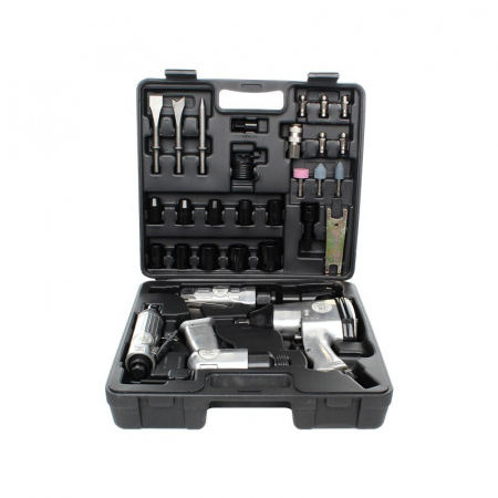 Trusa set scule pneumatice 34 piese aer comprimat, pistol clichet impact polizor drept ciocan (KD1421) [10]