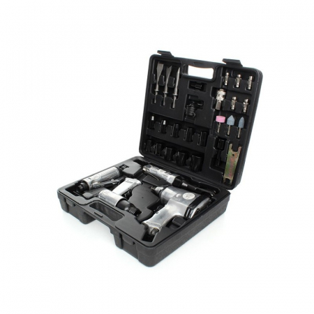 Trusa set scule pneumatice 34 piese aer comprimat, pistol clichet impact polizor drept ciocan (KD1421) [12]