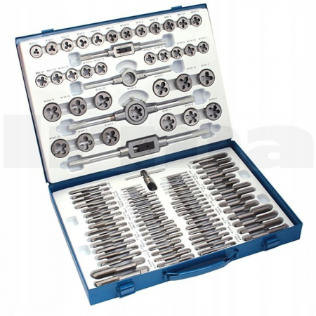 Trusa set tarozi si filiere 110 piese M2 - M14 M16 M18 (37021) [4]