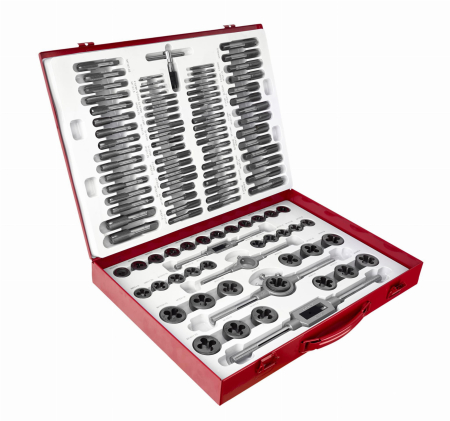 Produse noi (necategorizate) - Trusa set tarozi si filiere 110 piese M2 - M14 M16 M18 (KD10250)