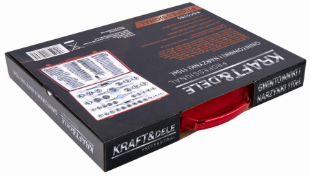 Trusa set tarozi si filiere 110 piese M2 - M14 M16 M18 (KD10250) [9]