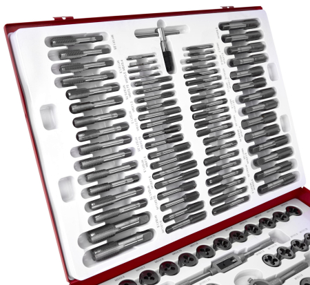 Trusa set tarozi si filiere 110 piese M2 - M14 M16 M18 (KD10250) [4]