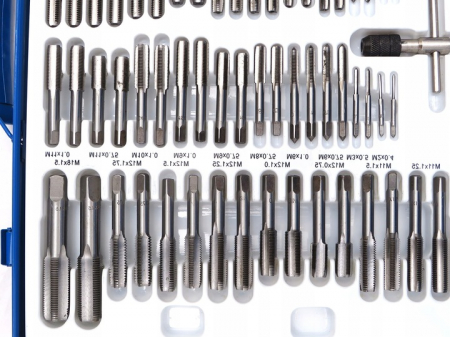 Trusa set tarozi si filiere 110 piese M2 - M14 M16 M18 (M55875) [6]