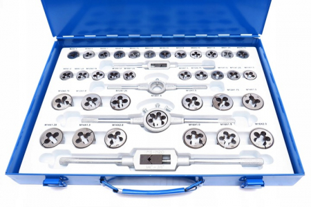 Trusa set tarozi si filiere 110 piese M2 - M14 M16 M18 (M55875) [3]