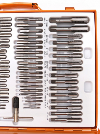 Trusa set tarozi si filiere 110 piese M2 - M14 M16 M18 (M55876) [3]