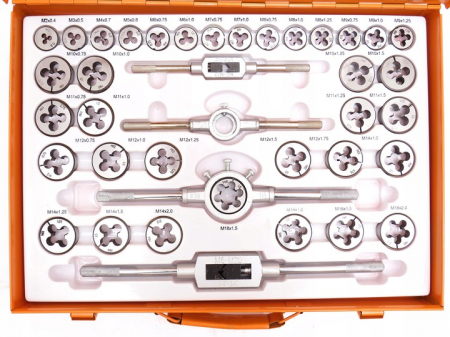 Trusa set tarozi si filiere 110 piese M2 - M14 M16 M18 (M55876) [2]