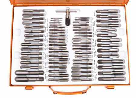 Trusa set tarozi si filiere 110 piese M2 - M14 M16 M18 (M55876) [6]