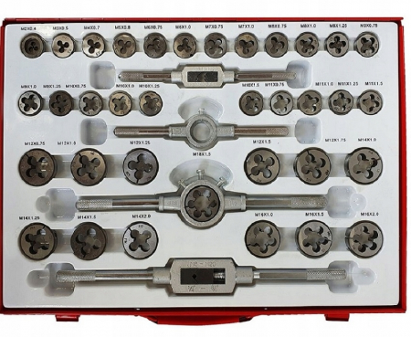 Trusa set tarozi si filiere 110 piese M2 - M14 M16 M18 (S10290) [1]