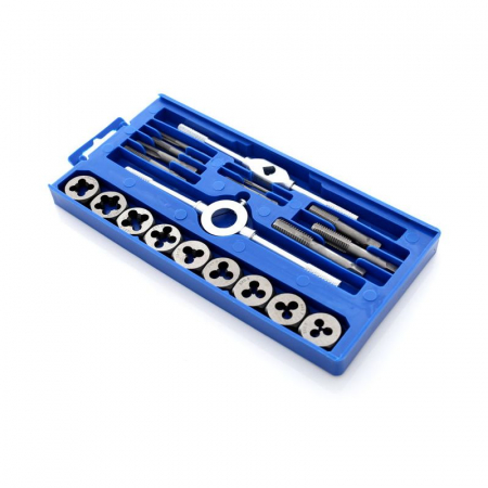 Filetare Reparatie filete / anvelope - Trusa set tarozi si filiere 20 piese (KD10288)