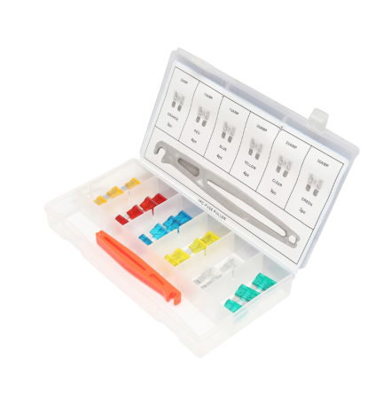 Produse noi (necategorizate) - Trusa sigurante electrice auto plate medii si cleste scos sigurante 22 piese DISFH62 (BK92206)