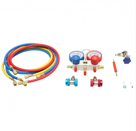 Trusa tester presiune verificare incarcare freon clima AC aer conditionat DISEU21 (BK77539) [2]