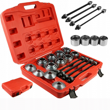 Trusa universala presa 28 piese 34-82mm extras montat demontat bucse bucsi rulmenti suspensie (S10974) [0]