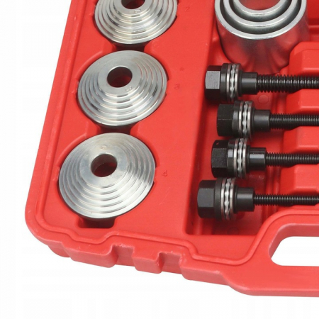 Trusa universala presa 28 piese 34-82mm extras montat demontat bucse bucsi rulmenti suspensie (S10974) [9]