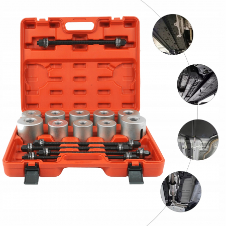 Trusa universala presa extras montat demontat bucse bucsi rulmenti suspensie 27 piese (V86222) [15]