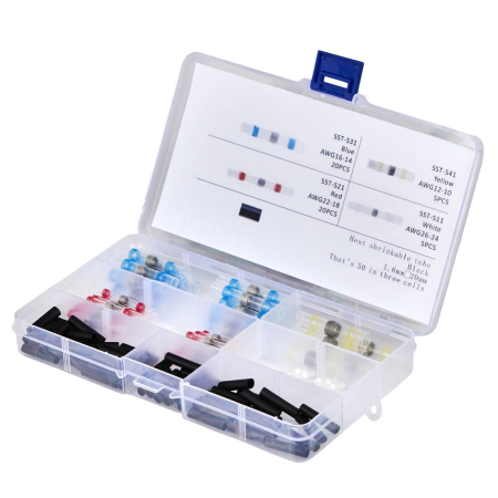 Tuburi termocontractabile cu inel de fludor set 100 buc (KD10490) [1]