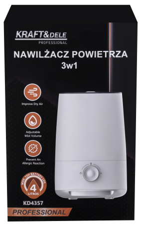 Umidificator de aer 3 in 1, rezervor 4 L, 350 ml/h, pentru camere pana la 30 m² (KD4357) [11]