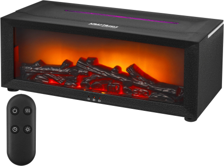 Umidificatoare - Umidificator ionizator aer LED efect semineu aromaterapie RGB telecomanda USB-C 150ml (KD4355)
