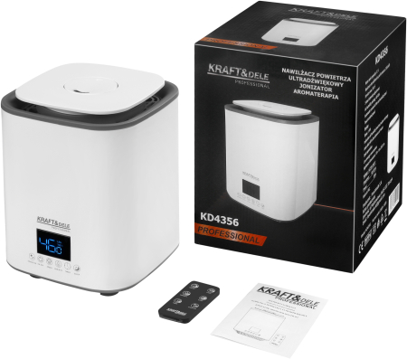 Umidificatoare - Umidificator ultrasunete 3.1L 30W telecomanda ionizare aromaterapie higrometru LED (KD4356)