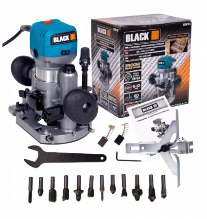 Masina frezat multifunctionala 2500W + 12 freze aparat freza electrica unimanual (35100) [7]