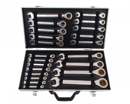 Trusa set chei combinate cu clichet 6-32mm 22piese (OX-2068) [1]