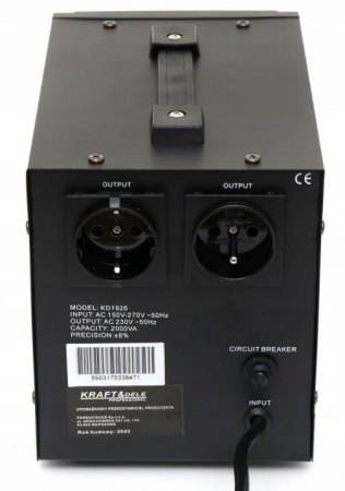 Stabilizator automat de tensiune AVR curent retea 220 230V 2000VA (KD1926) [4]