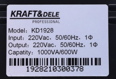 UPS sursa neintreruptibila de urgenta cu baterie LCD 9ah 1000VA 600W (KD1928) [5]