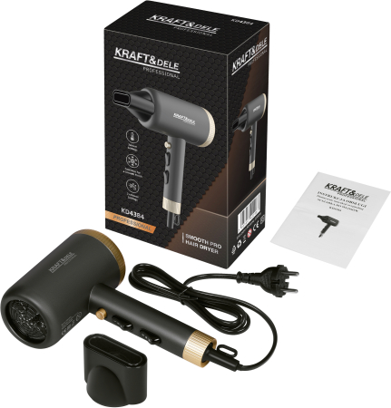 Ingrijire personala - Uscator par 2200W afisaj LED 2 viteze 3 temperaturi aer rece concentrator ergonomic  (KD4384)