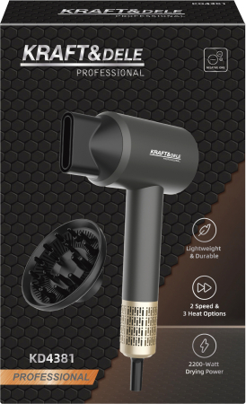 Uscator par 2200W afisaj LED 2 viteze 3 temperaturi difuzor concentrator coafare rapida (KD4381) [11]