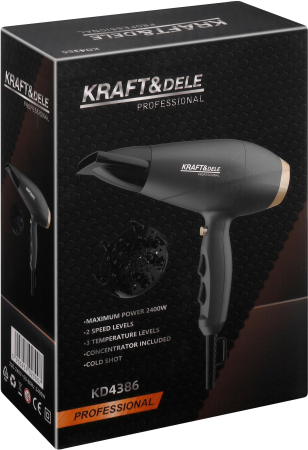 Uscator par 2400W 2 viteze 3 temperaturi aer rece difuzor concentrator control independent (KD4386) [15]
