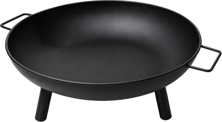 Gratare - Vatra foc gradina 58cm otel picioare stabile manere transport pentru foc de tabara si gratar (KD4184)