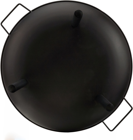 Vatra foc gradina 58cm otel picioare stabile manere transport pentru foc de tabara si gratar (KD4184) [8]