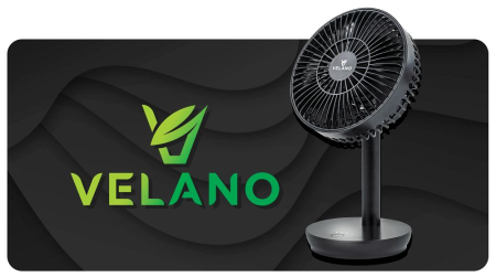 Ventilator de birou cu acumulator Velano 2000mAh 4 viteze USB (VELWEBS0009) [7]