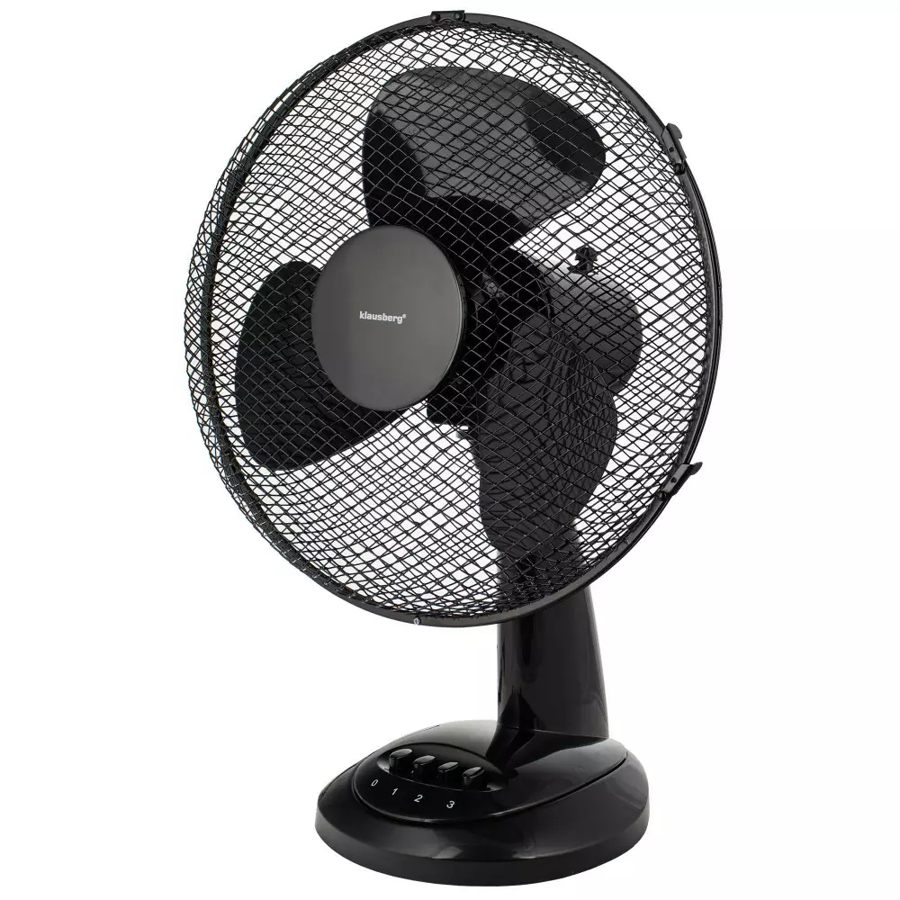 Ventilatie si climatizare - Ventilator de birou negru 30cm, 40W (KB-7474)