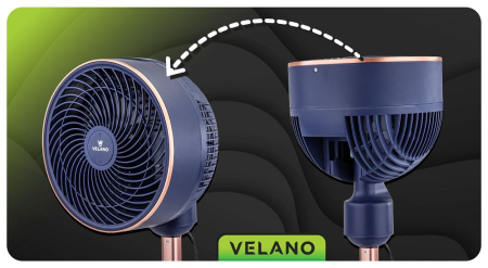 Ventilator de podea industrial circulator aer cu telecomanda 50W 3 viteze (VELWEP0017) [13]