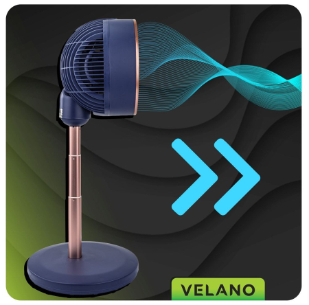 Ventilator de podea industrial circulator aer cu telecomanda 50W 3 viteze (VELWEP0017) [2]