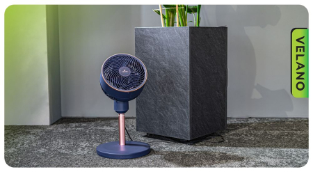 Ventilator de podea industrial circulator aer cu telecomanda 50W 3 viteze (VELWEP0017) [15]