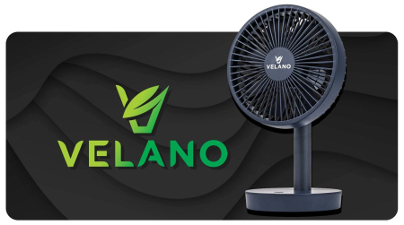 Ventilator portabil cu acumulator 4000mAh autonomie 20h USB-C (VELWEBS0018) [11]